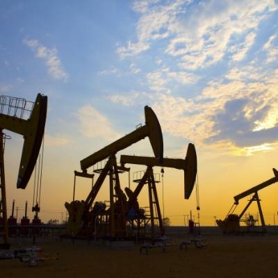 Oil field under exploitation